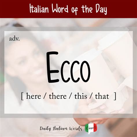 ecco translation|ecco definition.